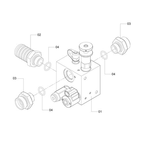 COMANDO HIDRÁULICO VORTEX SUB-MONTAGEM 49675 (CONJUNTO COMPLETO)