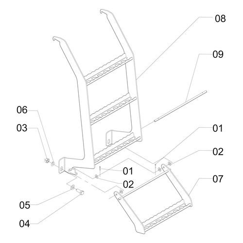 ESCADA COMPLETA 1166807 (CONJUNTO COMPLETO)