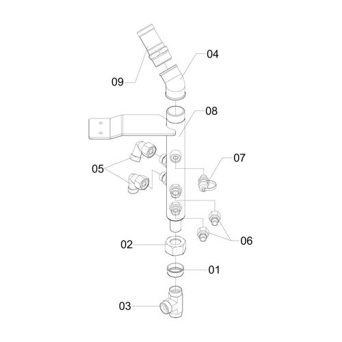 RAMAL DE RETORNO DO OLEO-SUB MONT HIDR 239060 (CONJUNTO COMPLETO) RAMAL DE RETORNO DO OLEO-SUB MONT HIDR 239060 (CONJUNTO COMPLETO)