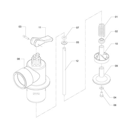 Válvula direcional 54395 (CONJUNTO COMPLETO) Válvula direcional 54395 (CONJUNTO COMPLETO)