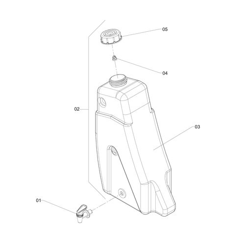 Reservatório água limpa 15 litros 133215 (CONJUNTO COMPLETO) Reservatório água limpa 15 litros 133215 (CONJUNTO COMPLETO)