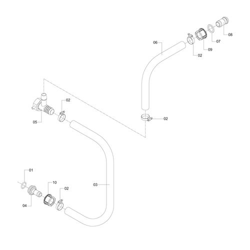 MANGUEIRA DE RETORNO - 0 1 MANGUEIRA DE RETORNO - 0 1