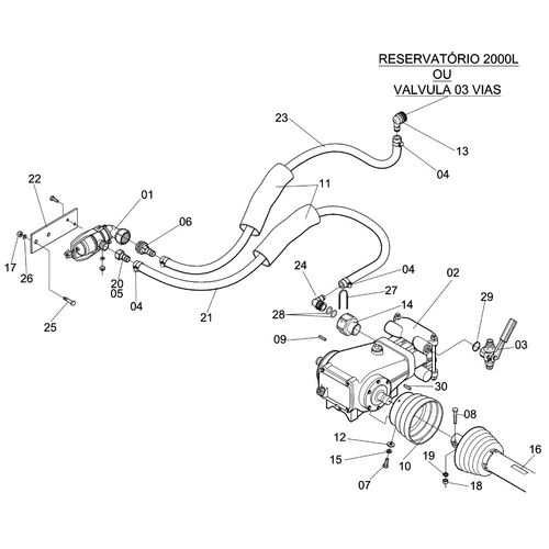Conjunto de bomba jp-100 + fvs 100 - 145565 - VERSÃO - 0-0/0-  -1