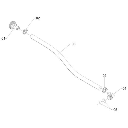Mangueira do deposito ao filtro 147181 (CONJUNTO COMPLETO) Mangueira do deposito ao filtro 147181 (CONJUNTO COMPLETO)