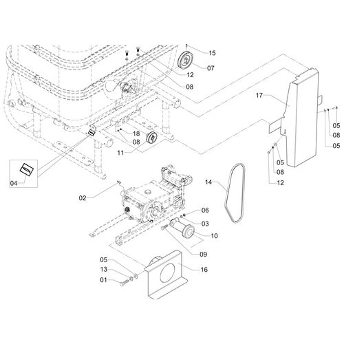 CONJ POLIA E PROTETOR MEXED JP 75 CN-M 151951 (CONJUNTO COMPLETO) CONJ POLIA E PROTETOR MEXED JP 75 CN-M 151951 (CONJUNTO COMPLETO)