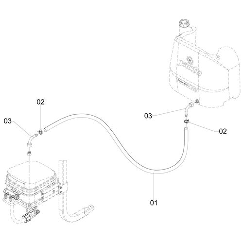Mangueira do deposito de 30l a torneira 155119 (CONJUNTO COMPLETO) Mangueira do deposito de 30l a torneira 155119 (CONJUNTO COMPLETO)