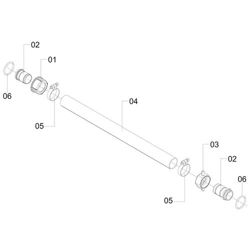 Mangueira de retorno - Ø 1.1/4 Mangueira de retorno - Ø 1.1/4