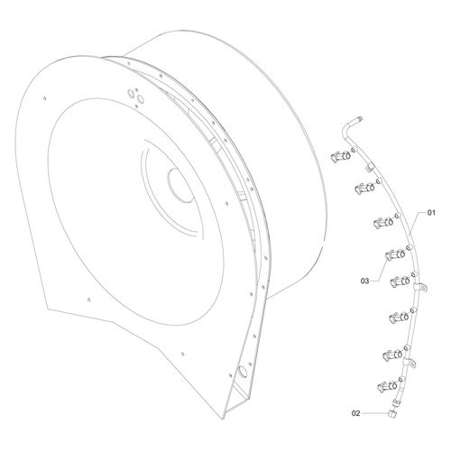 RAMAL ESQUERDO - COMPLETO P/ 8 BICOS - 177162 - VERSÃO - SAP-2010/10-  -0