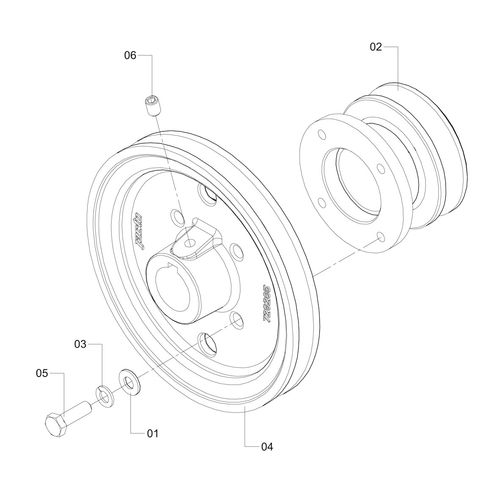 POLIA 118 1 A FOFO PROLONGADORA PARA BOM 177311 (CONJUNTO COMPLETO) POLIA 118 1 A FOFO PROLONGADORA PARA BOM 177311 (CONJUNTO COMPLETO)
