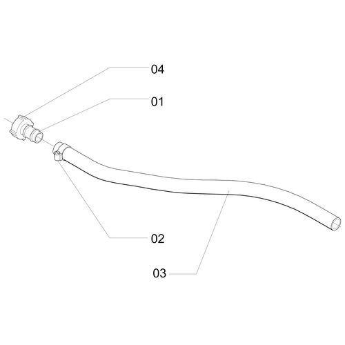 MANGUEIRA DA BOMBA/75 AO FILTRO - 1 MANGUEIRA DA BOMBA/75 AO FILTRO - 1