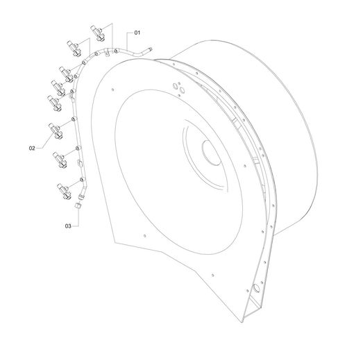 RAMAL COMPLETO DIREITO P/ 8 BICOS - 193532 - VERSÃO - SAP-2010/10-  -0