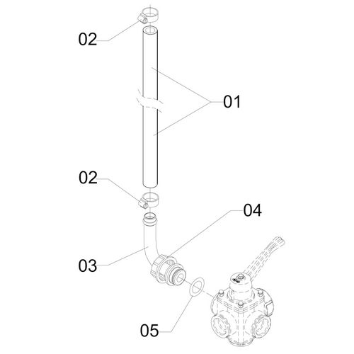 Mangueira do tanque à válvula 5 vias 207175 (CONJUNTO COMPLETO) Mangueira do tanque à válvula 5 vias 207175 (CONJUNTO COMPLETO)