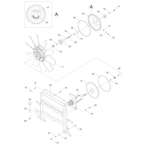 TRANSM MOVIDA E COMPL-VENT725-P 89 240275 (CONJUNTO COMPLETO)