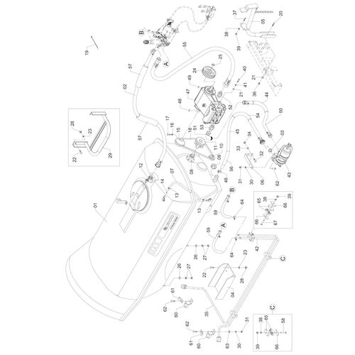 Circuito defensivo para JP-100 242164 (CONJUNTO COMPLETO)