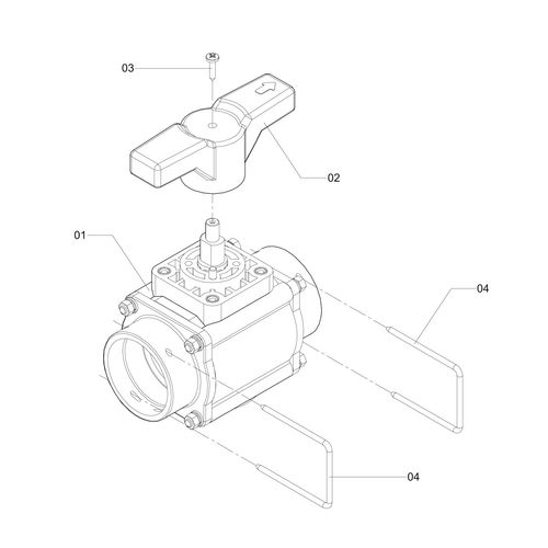 Válvula de 2 vias c/trava 253732 (CONJUNTO COMPLETO) Válvula de 2 vias c/trava 253732 (CONJUNTO COMPLETO)
