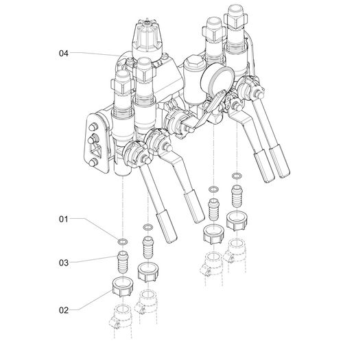 COMANDO MF-2000 C/ALAVANCA-4 VIAS(3/4 COMANDO MF-2000 C/ALAVANCA-4 VIAS(3/4