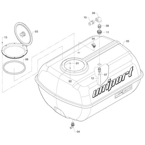 RESERVATÓRIO PARA 2000 LITROS 280438 (CONJUNTO COMPLETO) RESERVATÓRIO PARA 2000 LITROS 280438 (CONJUNTO COMPLETO)