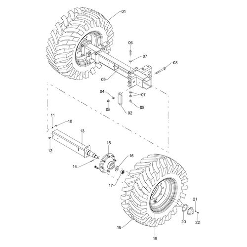 Eixo regulável Nr. 20 291013 (CONJUNTO COMPLETO) Eixo regulável Nr. 20 291013 (CONJUNTO COMPLETO)