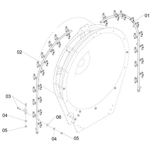 RAMAIS C/18 PB DUPLO P/DEFLETOR 2P 295857 (CONJUNTO COMPLETO) RAMAIS C/18 PB DUPLO P/DEFLETOR 2P 295857 (CONJUNTO COMPLETO)