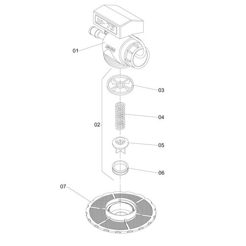 EJETOR JACTO PARA  75 L./MIN. ( S/MANGUE 323766 (CONJUNTO COMPLETO)