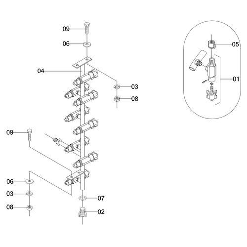 RAMAL C/REGISTRO P/DEFLETOR CAMARAO 364364 (CONJUNTO COMPLETO) RAMAL C/REGISTRO P/DEFLETOR CAMARAO 364364 (CONJUNTO COMPLETO)