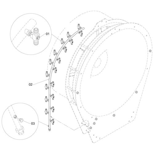 RAMAL DIREITO - COMPLETO P/ 18 BICOS - 389064 - VERSÃO - 2010/9-  -0
