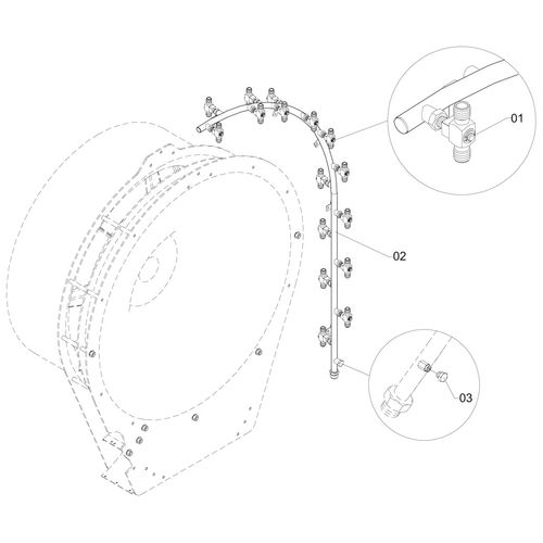 RAMAL ESQUERDO - COMPLETO P/ 18 BICOS 389072 (CONJUNTO COMPLETO) RAMAL ESQUERDO - COMPLETO P/ 18 BICOS 389072 (CONJUNTO COMPLETO)