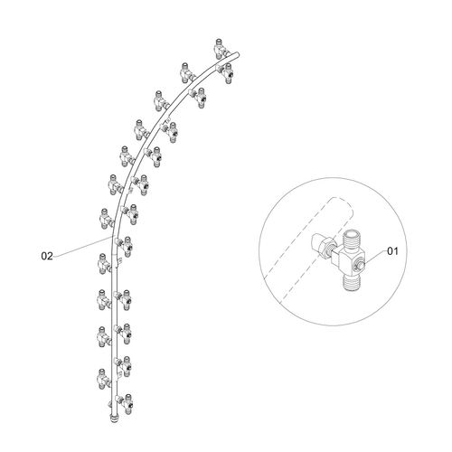 RAMAL ESQUERDO - COMPLETO P/ 22 BICOS - 389221 - VERSÃO - SAP-2012/6-  -0