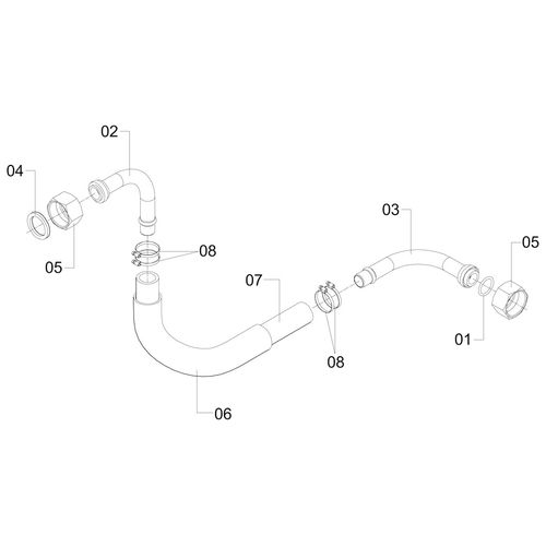 MANGUEIRA DA VALVULA DIRECIONAL 400143 (CONJUNTO COMPLETO) MANGUEIRA DA VALVULA DIRECIONAL 400143 (CONJUNTO COMPLETO)
