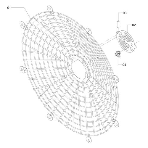 Grade de proteção completa (Ø850) 430942 (CONJUNTO COMPLETO) Grade de proteção completa (Ø850) 430942 (CONJUNTO COMPLETO)