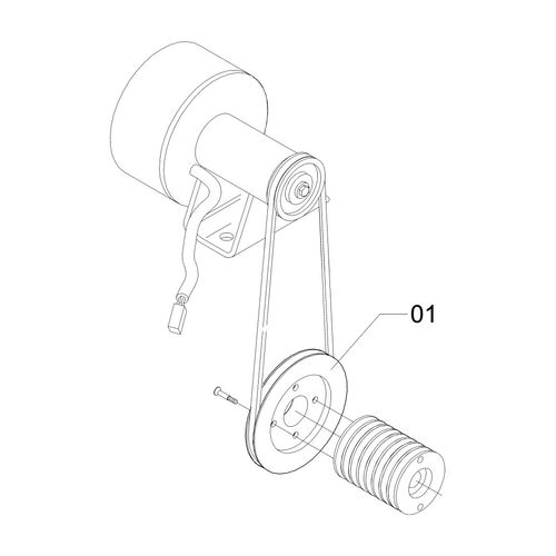 Polia 158 1 3V aço - pintada 437400 (CONJUNTO COMPLETO) Polia 158 1 3V aço - pintada 437400 (CONJUNTO COMPLETO)