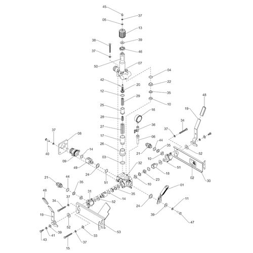 VALVULA DIRECIONAL COM CONTROLE POR CABO 450494 (CONJUNTO COMPLETO) VALVULA DIRECIONAL COM CONTROLE POR CABO 450494 (CONJUNTO COMPLETO)