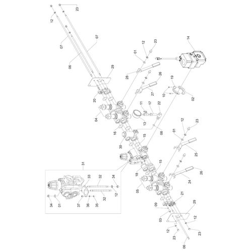 COMANDO MF-2000 ELETRICO 4 SAIDAS C/ALAV 583260 (CONJUNTO COMPLETO) COMANDO MF-2000 ELETRICO 4 SAIDAS C/ALAV 583260 (CONJUNTO COMPLETO)