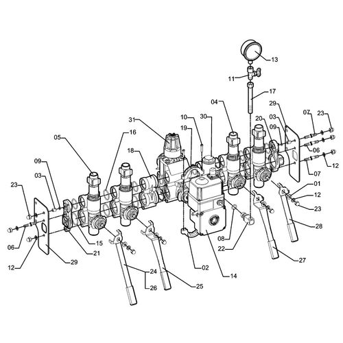 COMANDO MF-2000 ELETRICO 4 SAIDAS C/ALAV - 583260 - VERSÃO - 0-0/0-  -1