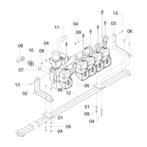 COMANDO DE PULVERIZAÇÃO - COMPLETO 620293 (CONJUNTO COMPLETO) COMANDO DE PULVERIZAÇÃO - COMPLETO 620293 (CONJUNTO COMPLETO)