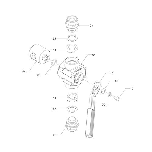 COMANDO - VALVULA DIRECIONAL 150 653824 (CONJUNTO COMPLETO) COMANDO - VALVULA DIRECIONAL 150 653824 (CONJUNTO COMPLETO)