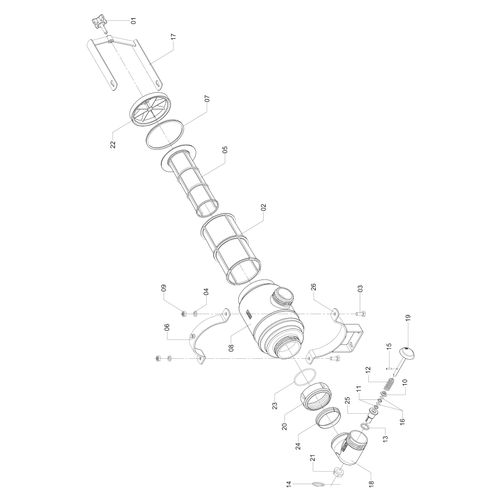 FILTRO DE SUCCAO C/VALVULA P/200 LTS./MI 671610 (CONJUNTO COMPLETO) FILTRO DE SUCCAO C/VALVULA P/200 LTS./MI 671610 (CONJUNTO COMPLETO)