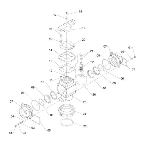 Válvula de 3 vias-modelo Válvula de 3 vias-modelo