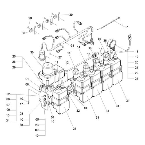 COMANDO MF-2000 ELETRICO - COM COMPUTADO - 722165 - VERSÃO - 0-0/0-A -1