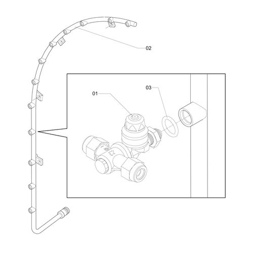 Ramal direito - completo c/12 bicos AG 736990 (CONJUNTO COMPLETO) Ramal direito - completo c/12 bicos AG 736990 (CONJUNTO COMPLETO)