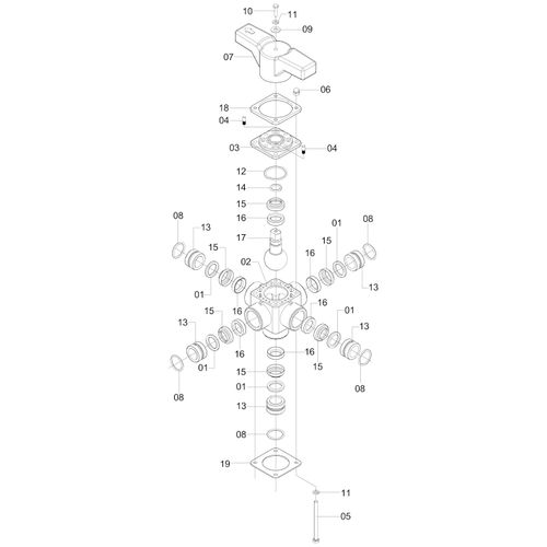 Válvula de 5 vias - modelo Válvula de 5 vias - modelo