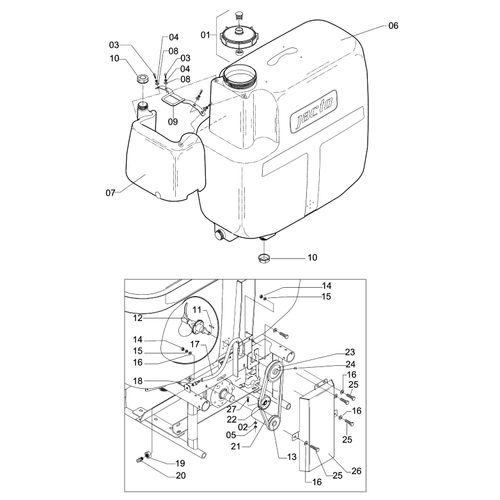 RESERV DEF  800L C/MEXEDOR CN800-M12/14 - 797910 - VERSÃO - 0-0/0-  -1
