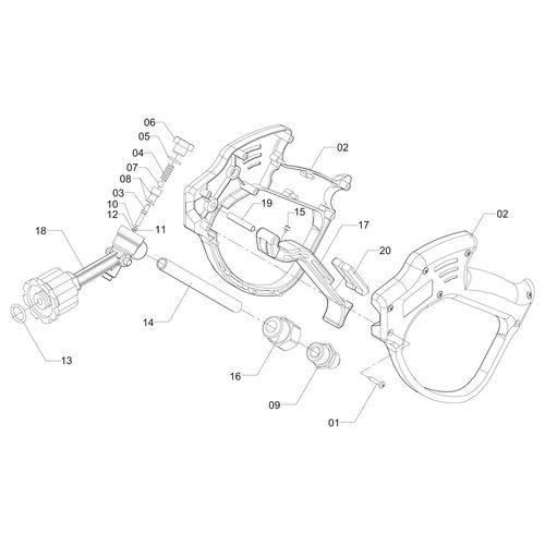 Gatilho R-20 completo- c/ conector 9/16 Gatilho R-20 completo- c/ conector 9/16