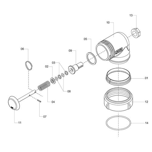 VALVULA DO FILTRO DE SUCCAO (FVS-200) 590729 (CONJUNTO COMPLETO) VALVULA DO FILTRO DE SUCCAO (FVS-200) 590729 (CONJUNTO COMPLETO)