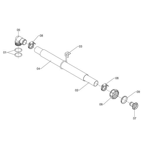 MANGUEIRA - FILTRO A BOMBA (150) 591834 (CONJUNTO COMPLETO)
