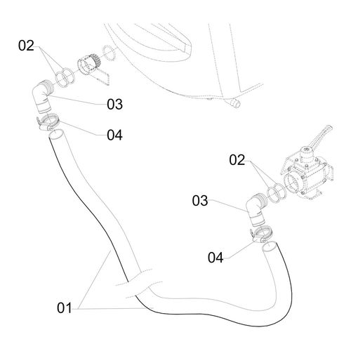 Mangueira do tanque a valvula 3 vias 591842 (CONJUNTO COMPLETO) Mangueira do tanque a valvula 3 vias 591842 (CONJUNTO COMPLETO)