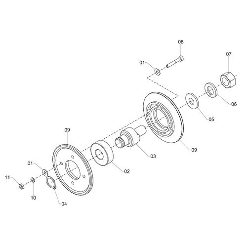 POLIA ESTICADORA Ø78-1A (EIXO Ø15X50,5) 645416 (CONJUNTO COMPLETO) POLIA ESTICADORA Ø78-1A (EIXO Ø15X50,5) 645416 (CONJUNTO COMPLETO)