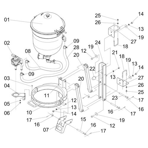 INCORPORADOR DE DEFENSIVOS C/ SUPORTE 647205 (CONJUNTO COMPLETO) INCORPORADOR DE DEFENSIVOS C/ SUPORTE 647205 (CONJUNTO COMPLETO)