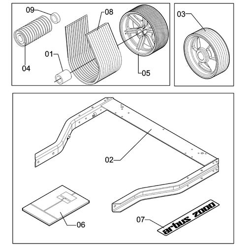 ACESSÓRIOS PARA A2000/850 GM VDC LE 899260 (CONJUNTO COMPLETO) ACESSÓRIOS PARA A2000/850 GM VDC LE 899260 (CONJUNTO COMPLETO)