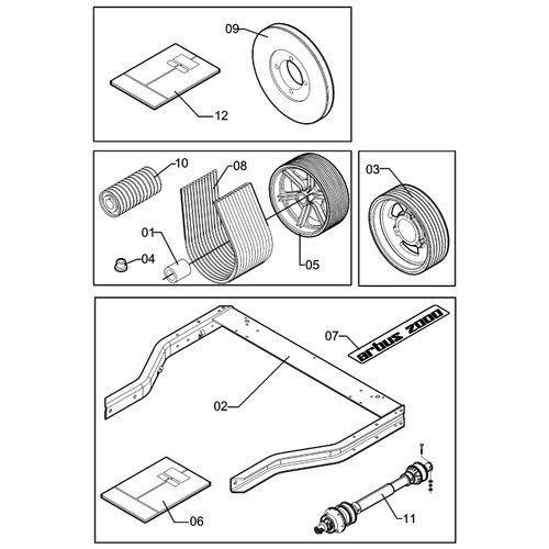 ACESSÓRIOS PARA A2000 GE/190 SP LE 899286 (CONJUNTO COMPLETO) ACESSÓRIOS PARA A2000 GE/190 SP LE 899286 (CONJUNTO COMPLETO)